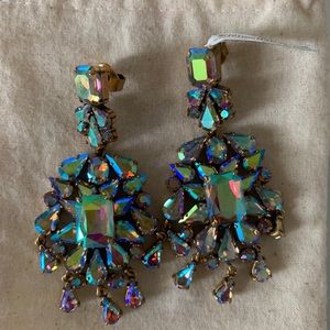 J Crew crystal chandelier earrings
